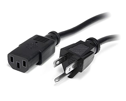 Product Cover StarTech.com 15 ft Standard Computer Power Cord (NEMA 5-15 to IEC 60320 C13) -  18 AWG Replacement AC Power Cable for PC or Monitor - 125V @ 10A (PXT10115)