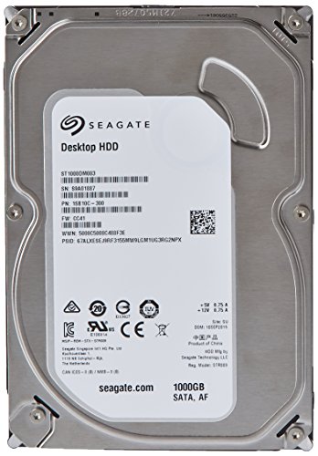 Product Cover (Old Model) Seagate 1TB Desktop HDD Sata 6Gb/s 64MB Cache 3.5-Inch Internal Bare Drive (ST1000DM003)