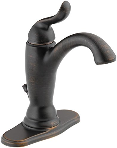Product Cover Delta Faucet Linden Single-Handle Bathroom Faucet with Diamond Seal Technology and Metal Drain Assembly, Venetian Bronze 594-RBMPU-DST
