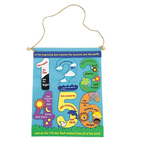 Product Cover Fun Express Creation Banner Craft Kits (Makes 12) Religious Craft Kits for Kids
