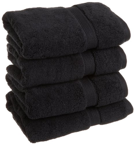 Product Cover Superior Hand BK 900GSM Towel Set, 4PC, Black