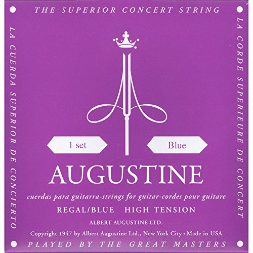 Product Cover Augustine AUGREGALBLUSET Regal Blue High Tension Nylon Classical Guitar Strings