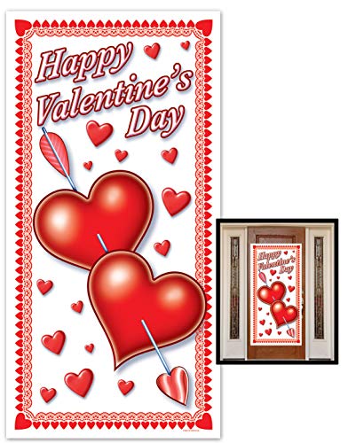 Product Cover Beistle 70010 Happy Valentine's Day Door Cover, 30-Inch by 5-Feet, 1 Per Package