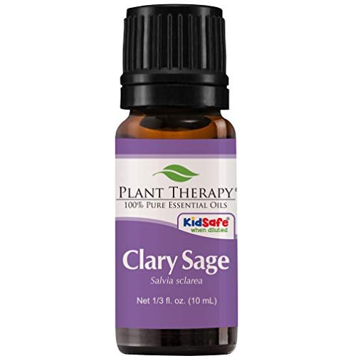 Product Cover Plant Therapy Clary Sage Essential Oil 100% Pure, Undiluted, Natural Aromatherapy, Therapeutic Grade 10 mL (1/3 oz)