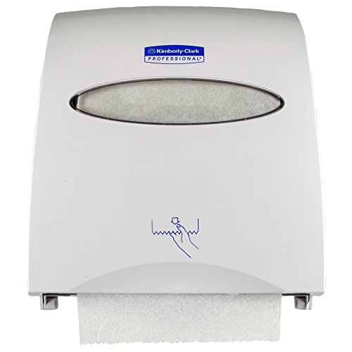 Product Cover Scott Slimroll Hard Roll Paper Towel Dispenser, Touchless, Pull Towel (10442), White