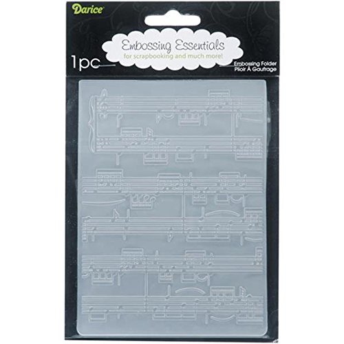 Product Cover Darice Embossing Folder, 4.25 by 5.75-Inch, Sheet Music