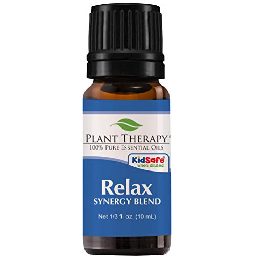 Product Cover Plant Therapy Essential Oil | Relax Synergy | Sleep & Stress Blend | 100% Pure, Undiluted, Natural Aromatherapy, Therapeutic Grade | 10 Milliliter (1/3 Ounce)