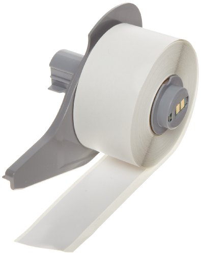 Product Cover Brady High Adhesion Vinyl Label Tape (M71C-1000-595-WT) - White Vinyl Film - Compatible with BMP71 Label Printer - 50' Length, 1