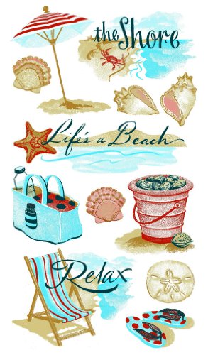 Product Cover Sticko 52-00301 at The Shore 1 Sheet Stickers, Multicolor