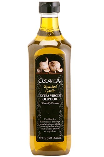 Product Cover Colavita Roasted Garlic Extra Virgin Olive Oil, Low FODMAP, 32 Fl Oz (Pack of 1)