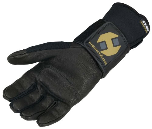 Product Cover Heritage Pro 8.0 Bull Riding Gloves, Size 9, Black