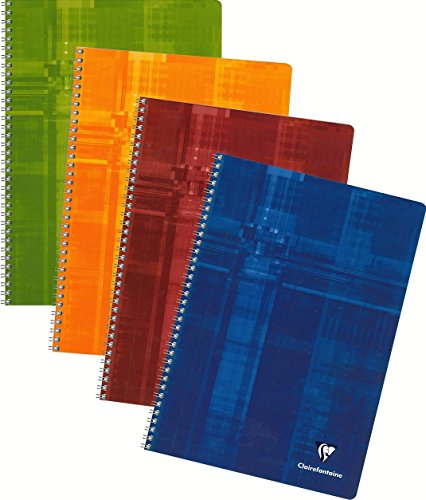 Product Cover Clairefontaine Classic Wirebound Notebooks 8 1/4 in. x 11 3/4 in. ruled with margin 50 sheets colors may vary