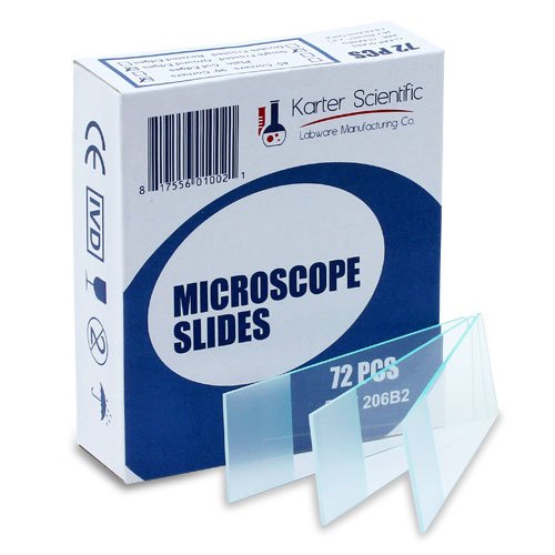 Product Cover Microscope Slides, Ground Edges, Frosted, 90 Corners, 3x1, Karter Scientific 206B2 (Pack of 72)