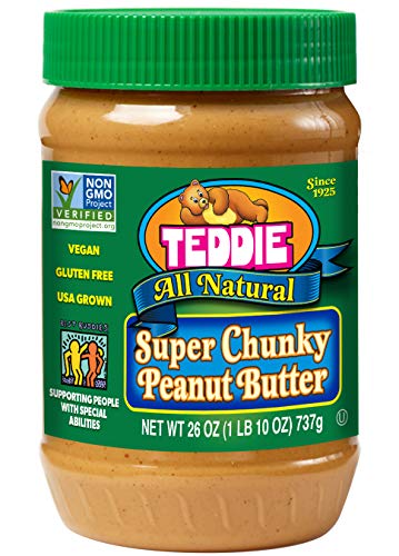 Product Cover Teddie All Natural Peanut Butter, Super Chunky, 26-Ounce Jar (Pack of 3)