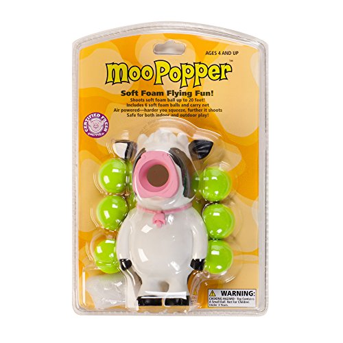 Product Cover Hog Wild Cow Popper Toy - Shoot Foam Balls Up to 20 Feet - 6 Balls Included - Age 4+