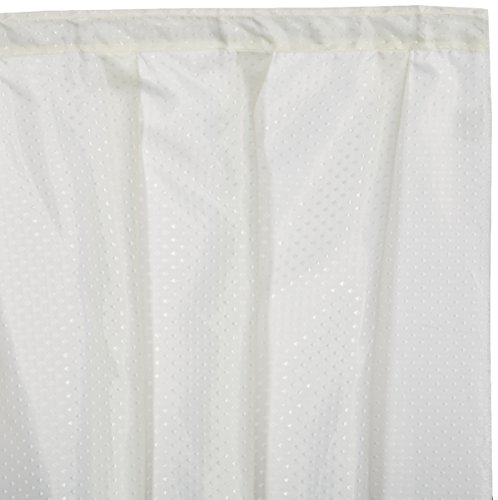 Product Cover Carnation Home Fashions Lauren Dobby Fabric Sink Skirt, 56-Inch by 32-Inch, Ivory