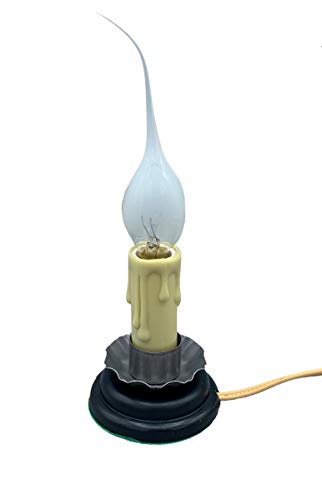 Product Cover Creative Hobbies Rustic Country Candle Lamp, 5 in, On/Off Switch, Metal Trim, Plug-in
