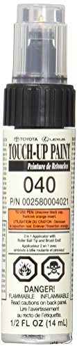 Product Cover Genuine Toyota 00258-00040-21 White Touch-Up Paint Pen (1/2 fl oz, 14 ml)