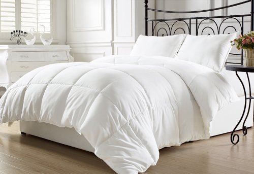 Product Cover Elegant Comfort Kinglinen® White Down Alternative Comforter Duvet Insert King