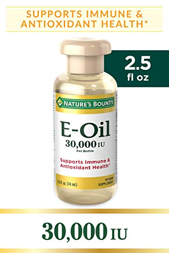Product Cover Nature's Bounty Vitamin E Oil 13,500 mg 30,000 IU Topical or Oral, 2.5 ounces