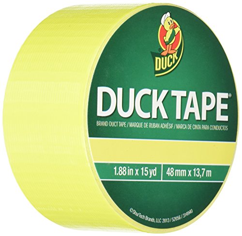 Product Cover Duck Tape Colored Duct Tape, 1.88 in x 15 yd, Neon Yellow - 404015