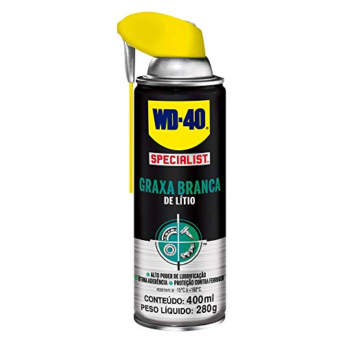 Product Cover WD-40 Specialist White Lithium Grease Spray - Metal on Metal Lubricant and Corrosion Inhibitor. 10 oz. (Pack of 1)