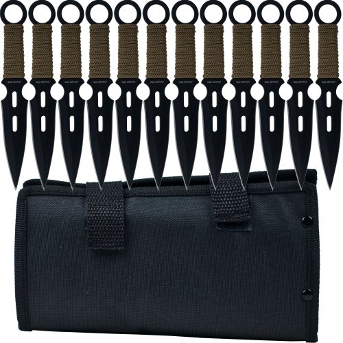 Product Cover Whetstone Cutlery 12 Piece Set of S-Force Kunai Knives with Carrying Case