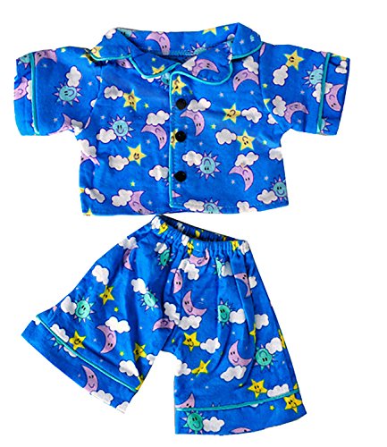 Product Cover Teddy Mountain Sunny Days Blue Pj's Teddy Bear Clothes Outfit Fits Most 14