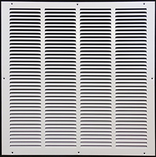Product Cover 24 x 24 Return Grille - Easy Air Flow - Flat Stamped Face [White]