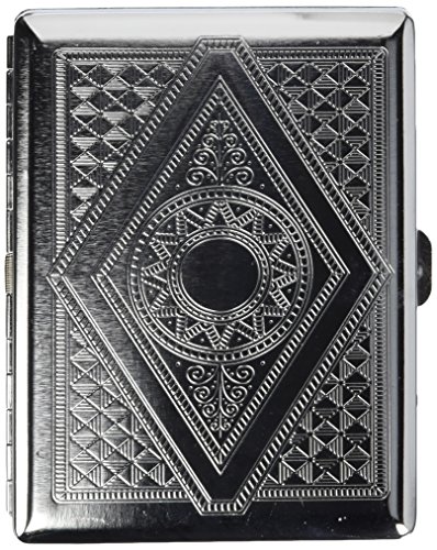 Product Cover Victorian Era Crush Proof Chrome Cigarette Case (Hold King Size and 100mm)