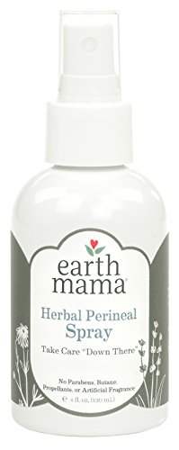 Product Cover Herbal Perineal Spray by Earth Mama | Safe for Pregnancy and Postpartum, Natural Cooling Spray for After Birth, Benzocaine and Butane-Free 4-Fluid Ounce