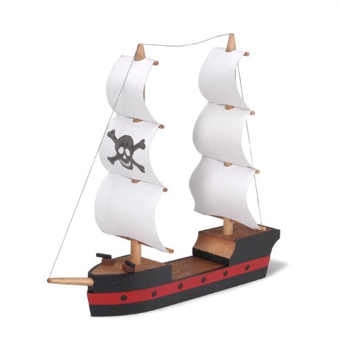 Product Cover Darice 9181-32 Wooden Model, Pirate Ship Kit, (8.25