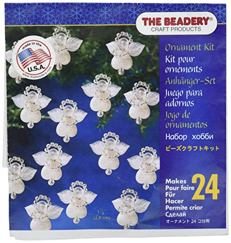 Product Cover Beadery Holiday Beaded Ornament Kit, 1.125-Inch, Littlest Angel, Makes 24 Ornaments (BOK-5669)