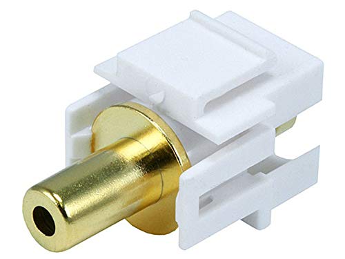 Product Cover Monoprice Keystone Jack - 3.5mm Stereo, Flush Type (White)