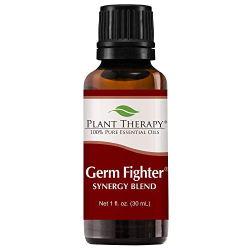 Product Cover Plant Therapy Essential Oils Germ Fighter Synergy - Sinus Health and Cold Blend 100% Pure, Undiluted, Natural Aromatherapy, Therapeutic Grade 30 mL (1 oz)