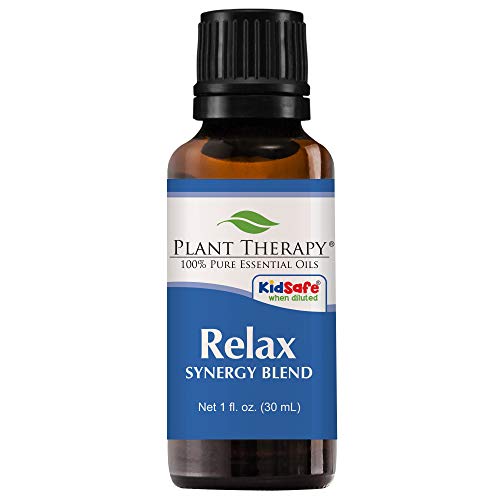 Product Cover Plant Therapy Essential Oil | Relax Synergy | Sleep & Stress Blend | 100% Pure, Undiluted, Natural Aromatherapy, Therapeutic Grade | 30 Milliliter (1 Ounce)