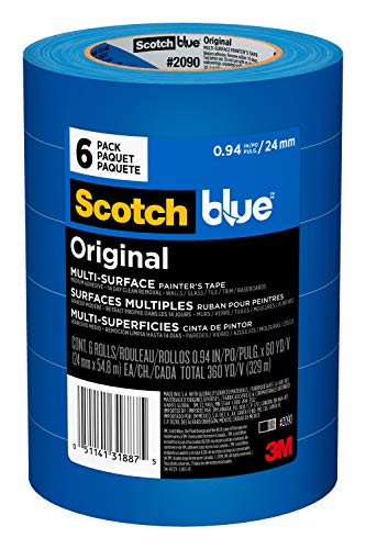 Product Cover Scotch Painter's Tape Blue Original Multi-Surface Painter's Tape,  0.94 Inch x 60 Yard, 6 Rolls