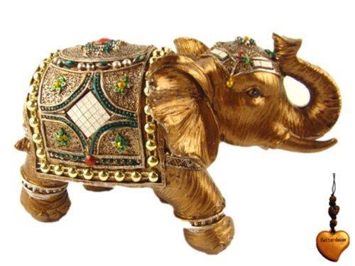 Product Cover Betterdecor Feng Shui Trunk up Lucky Elephant Statue for Good Fortune-4