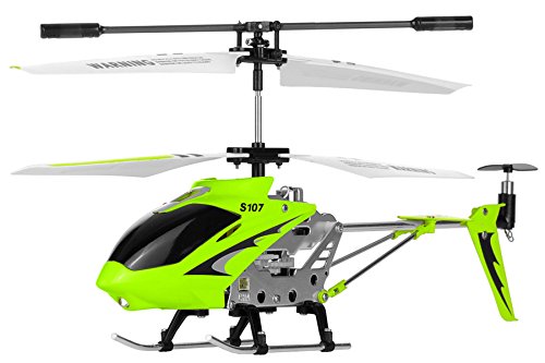 Product Cover Syma S107G 3 Channel RC Radio Remote Control Helicopter with Gyro - Green