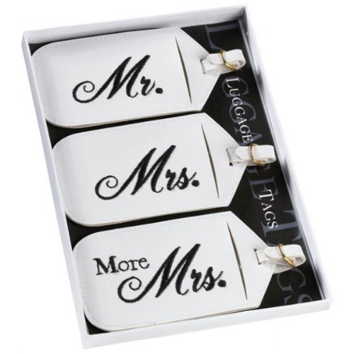 Product Cover Lillian Rose 3-pc. Mr. & Mrs. Luggage Tag Set