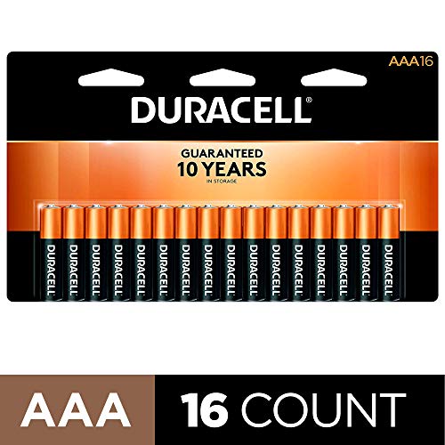 Product Cover Duracell - CopperTop AAA Alkaline Batteries - long lasting, all-purpose Triple A battery for household and business - 16 Count