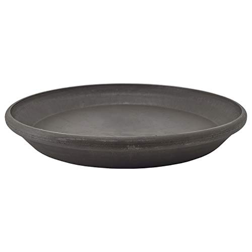Product Cover Arcadia Garden Products PSW AP35DC Single Saucer, 14-Inch, Dark Charcoal