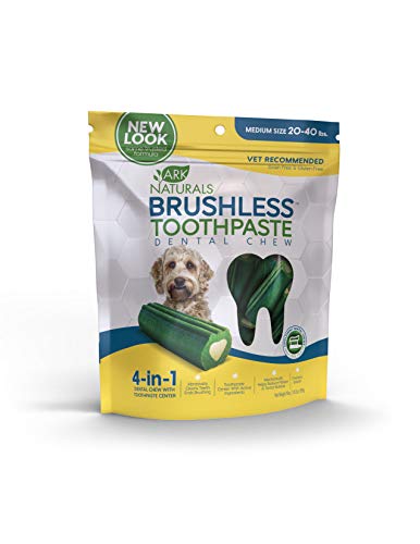 Product Cover Ark Naturals Brushless Toothpaste, Vet Recommended Natural Dental Chews for Dogs, Plaque, Tartar and Bacteria Control