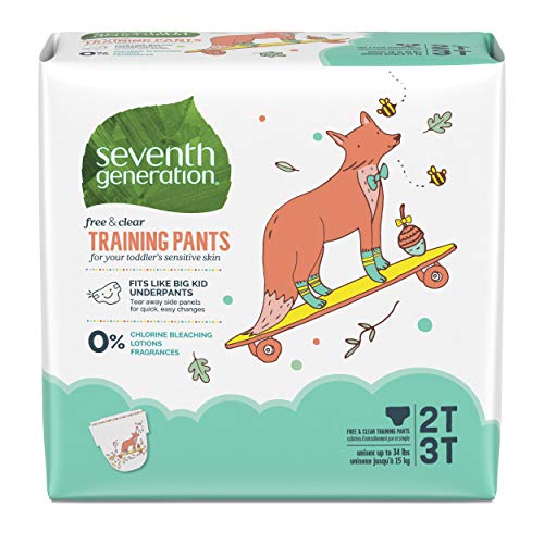 Product Cover Seventh Generation Baby & Toddler Training Pants, Medium Size 2T-3T, 25 Count, Pack of 4(Packaging May Vary)