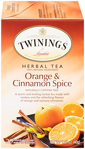 Product Cover Twinings of London Orange & Cinnamon Spice Herbal Tea Bags, 20 Count (Pack of 6)