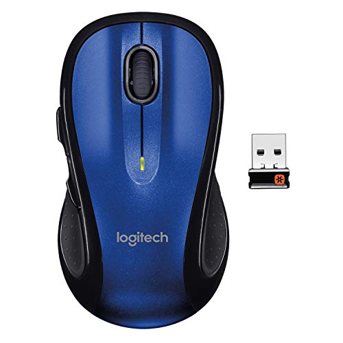 Product Cover Logitech M510 Wireless Computer Mouse - Comfortable Shape with USB Unifying Receiver, with Back/Forward Buttons and Side-to-Side Scrolling, Blue