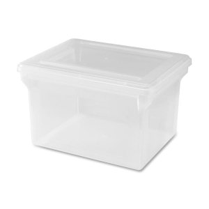 Product Cover Lorell LLR68925 Letter/Legal Plastic File Box, 1 EA