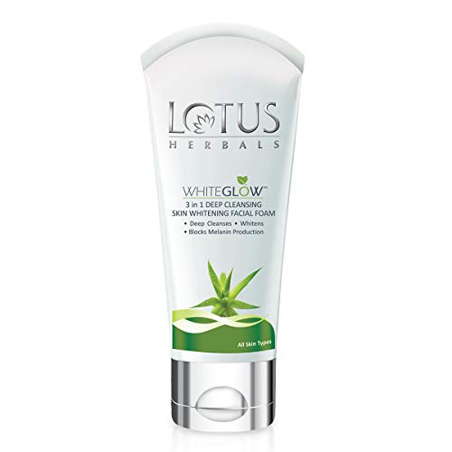 Product Cover Lotus Herbals WhiteGlow 3-In-1 Deep Cleansing Skin Whitening Facial Foam, 50g