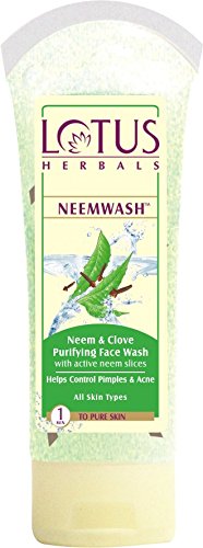 Product Cover Lotus Herbals Neem and Clove Purifying Face Wash with Active Neem Slices-120g