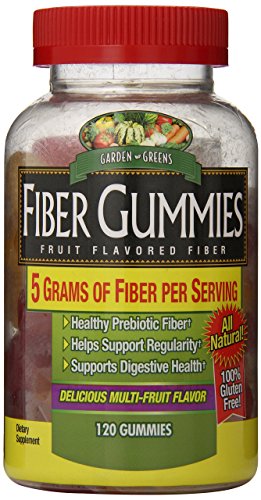 Product Cover Garden Greens Fiber Gummies 5g, Healthy Probiotic Fiber, Supports Digestive Health, Delicious Multi-Fruit Flavor, 40 servings